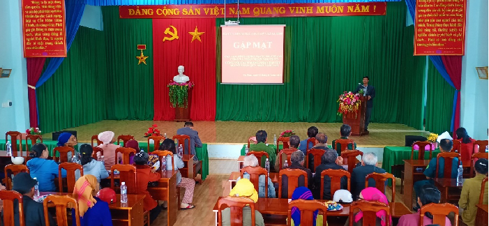 Xã Ea Hiao gặp mặt các gia đình chính sách và người có công nhân dịp Tết Nguyên đán Quý Mão năm 2023